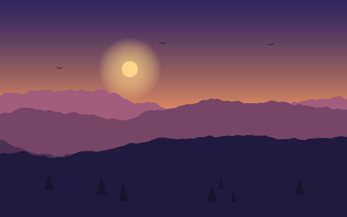 Landschaftsillustration