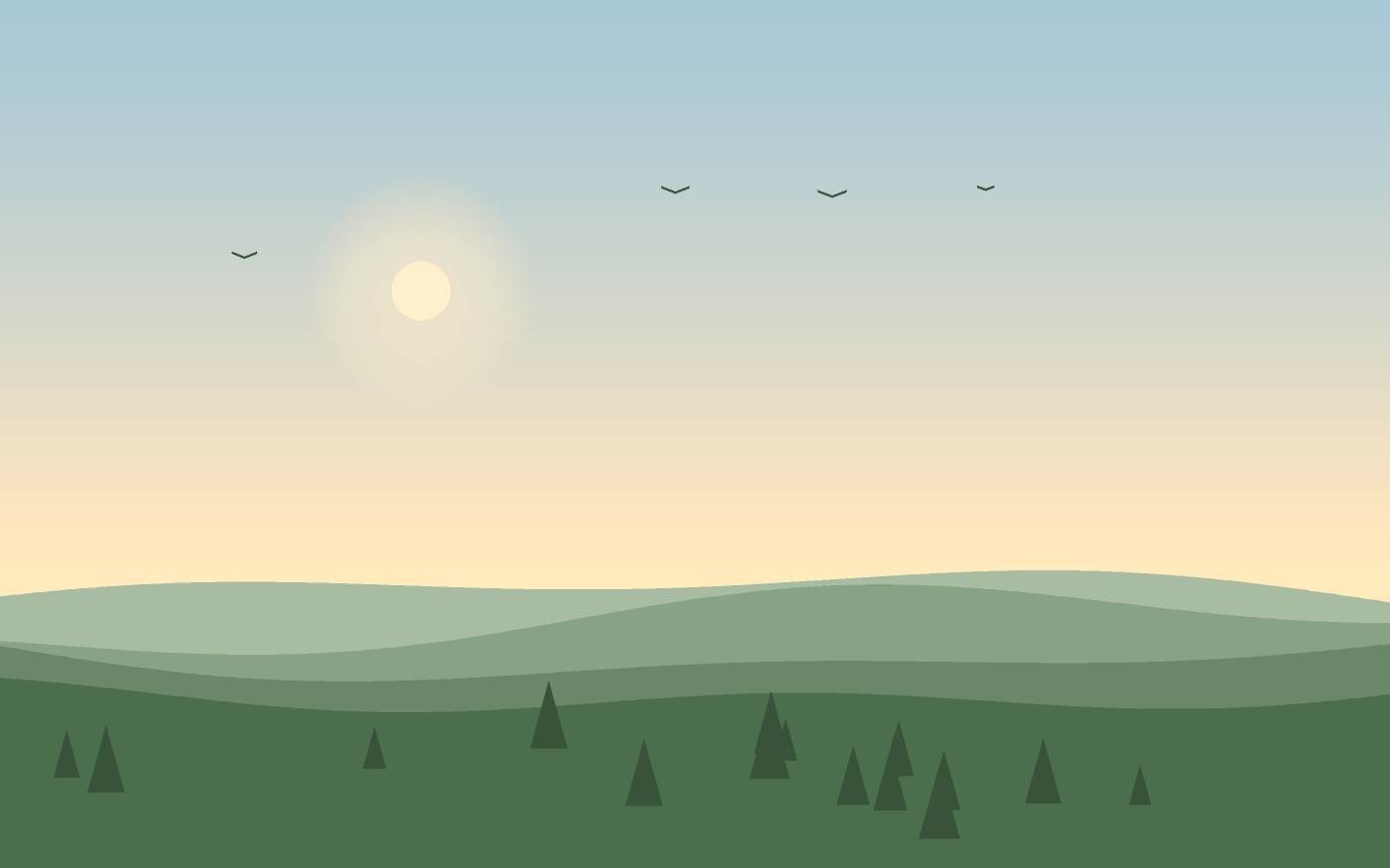 Ilustrace krajiny