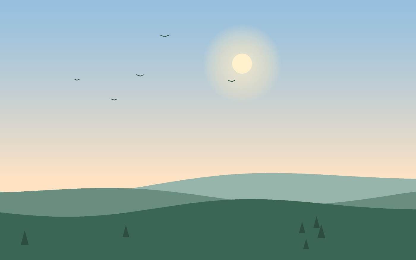 Ilustración de un paisaje