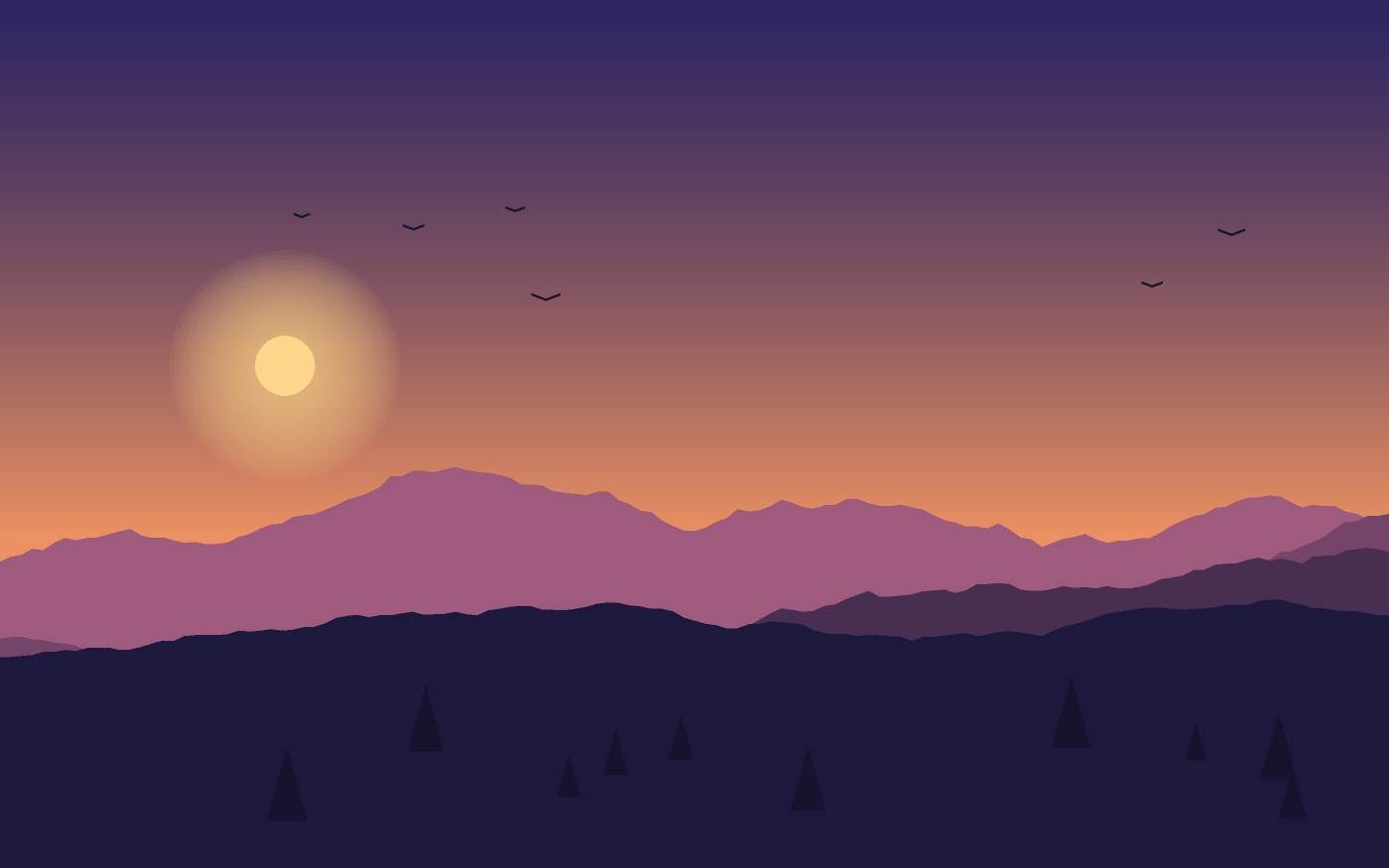 Landschapsillustratie
