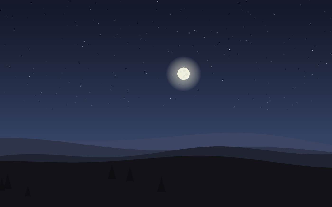 Ilustração de uma paisagem